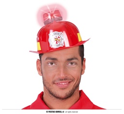 [13272] CASCO BOMBERO CON SIRENA ,LUZ Y SONIDO