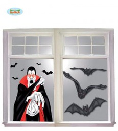 [19781] DECORACION VENTANA VAMPIRO 100 X 76 CMS.