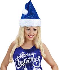 GORRO PAPA NOEL AZUL