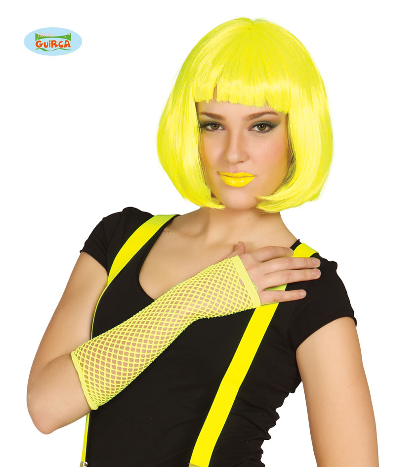 GUANTE MALLA AMARILLO NEON