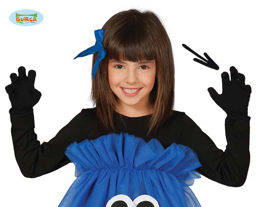 GUANTES NEGROS INFANTILES 17 CMS.