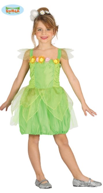 HADA VERDE INFANTIL TALLA 10-12 AÑOS