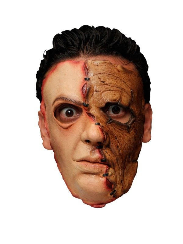 MÁSCARA MITAD DE CARA CON CICATRICES""