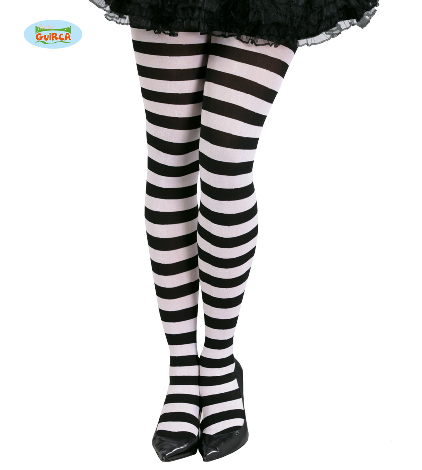 PANTYS RAYAS BLANCAS/NEGRAS