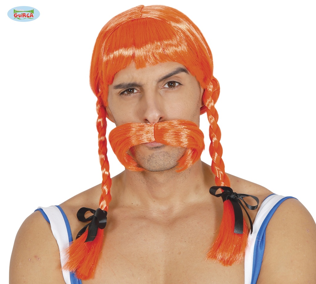 PELUCA GALO NARANJA(ENVASE CAJA)