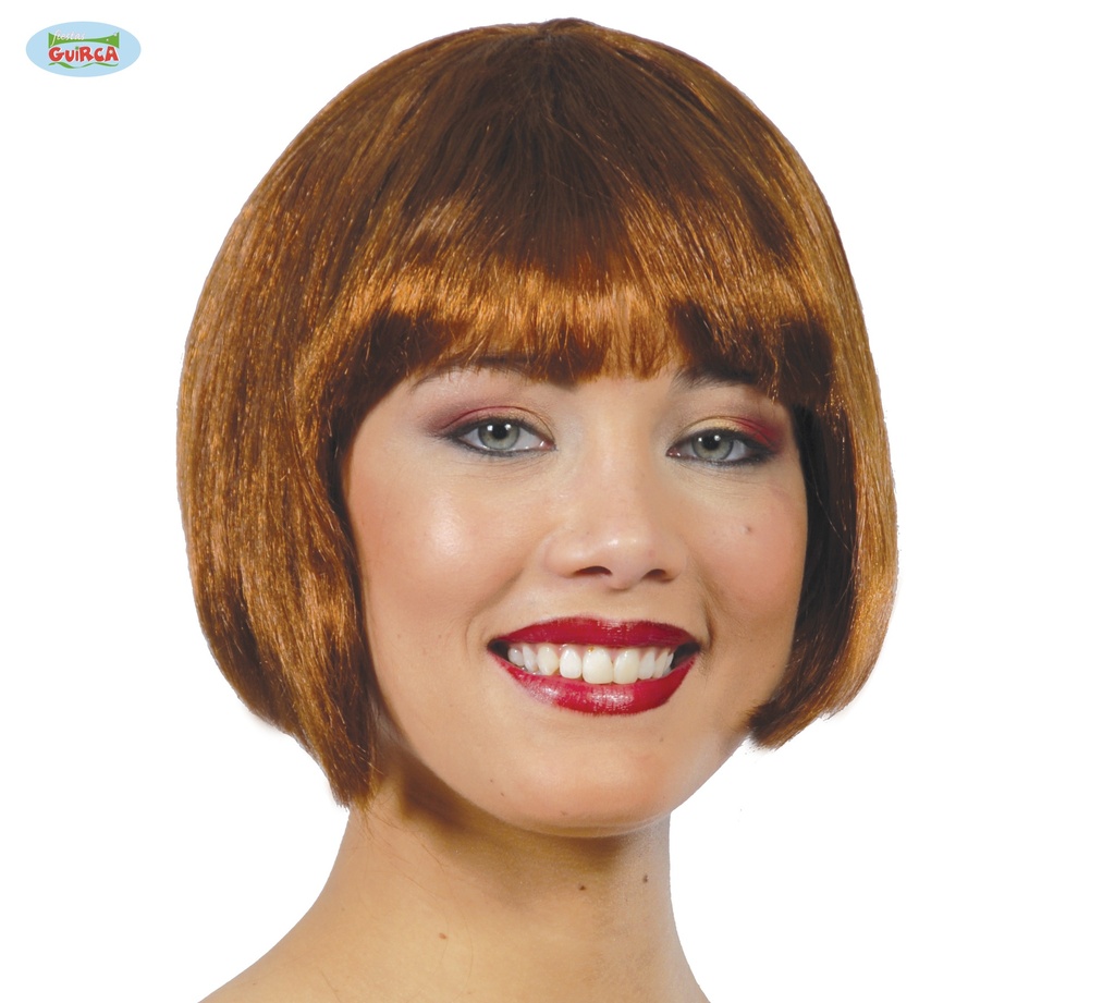 PELUCA MEDIA MELENA CASTAÑA(ENVASE CAJA)