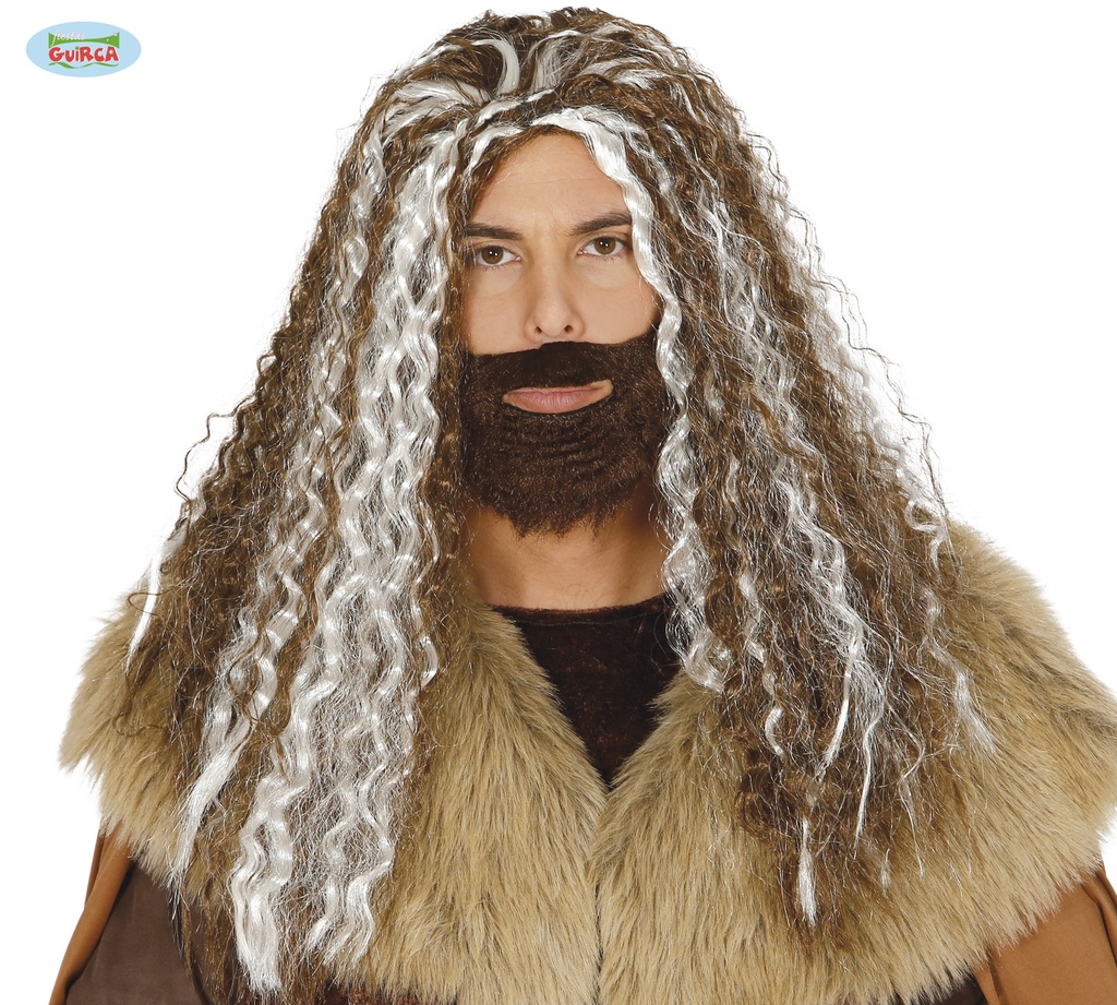 PELUCA MELENA CON BARBA(ENVASE CAJA)