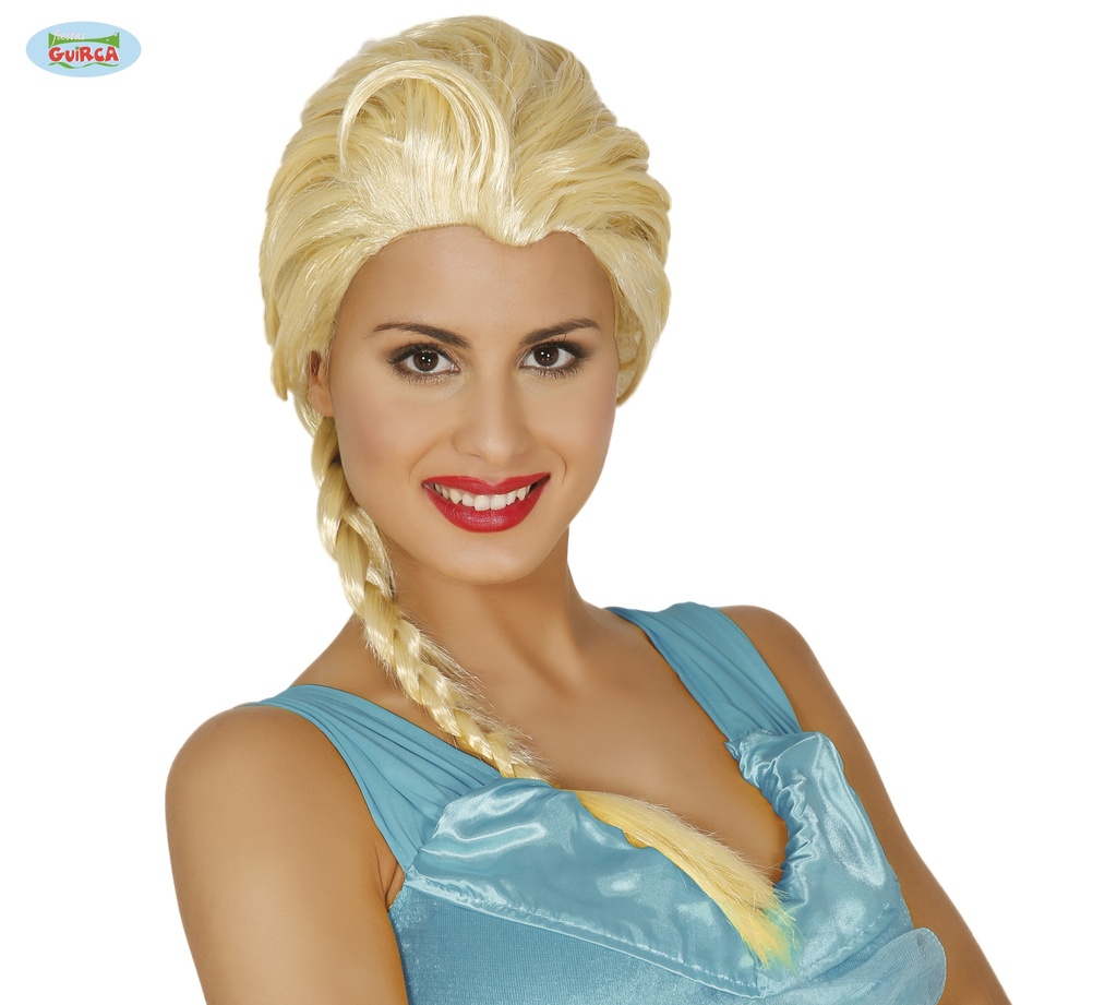 PELUCA PRINCESA DE LOS HIELOS(ENVASE CAJ