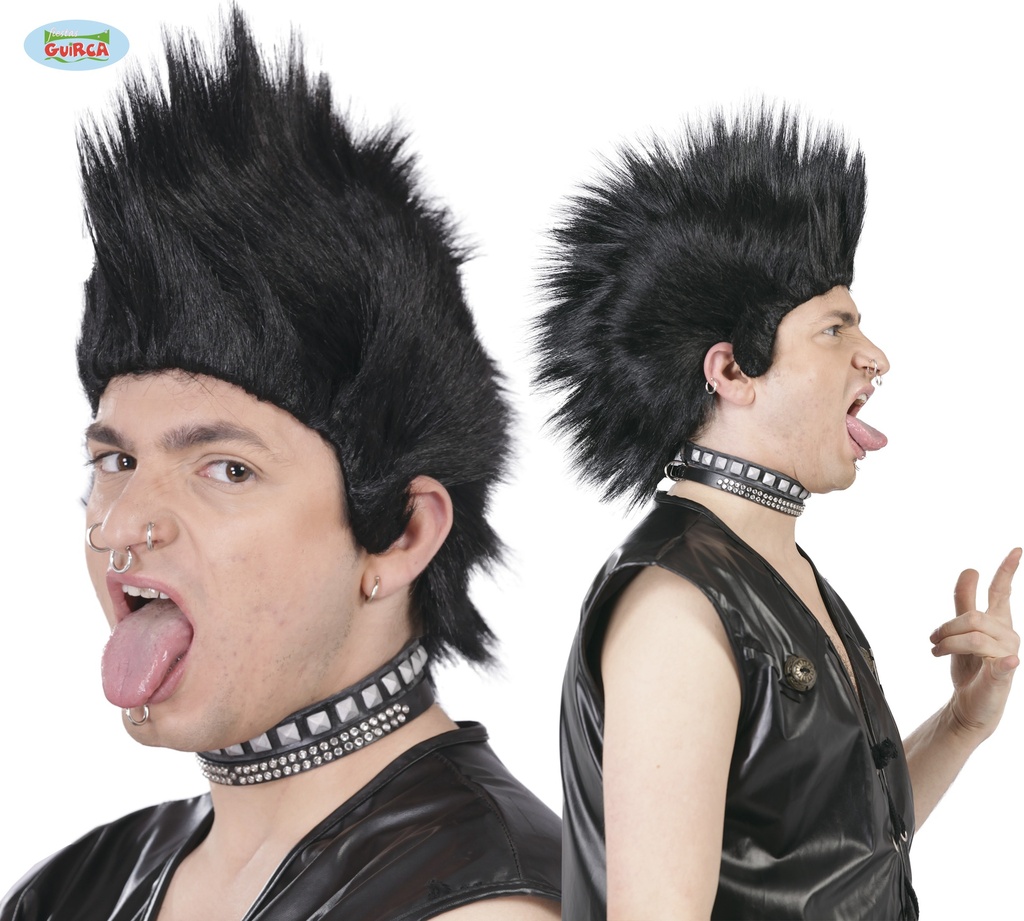 PELUCA PUNKI NEGRA  (ENVASE CAJA)