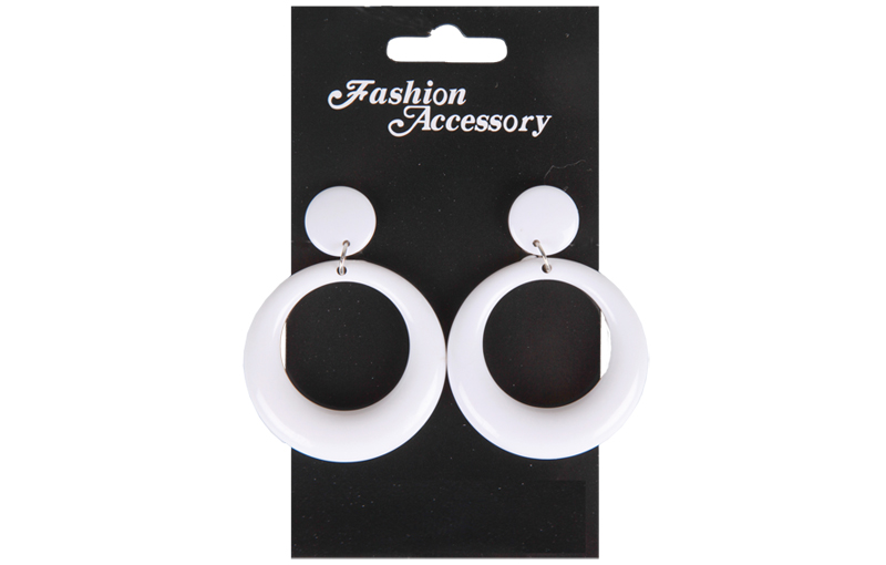 Pendientes flamenca blancos