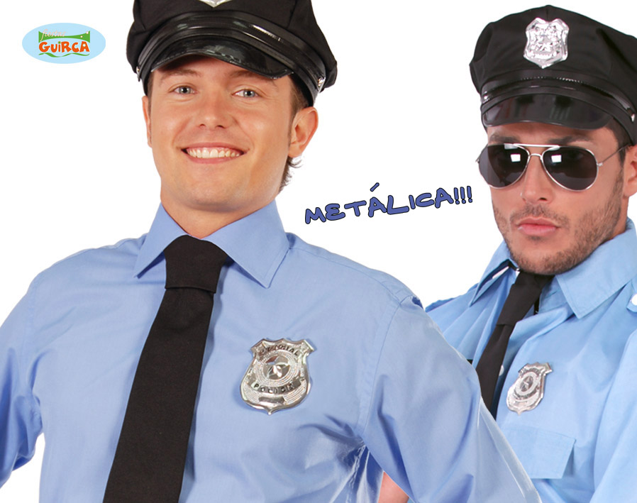PLACA POLICIA METALICA