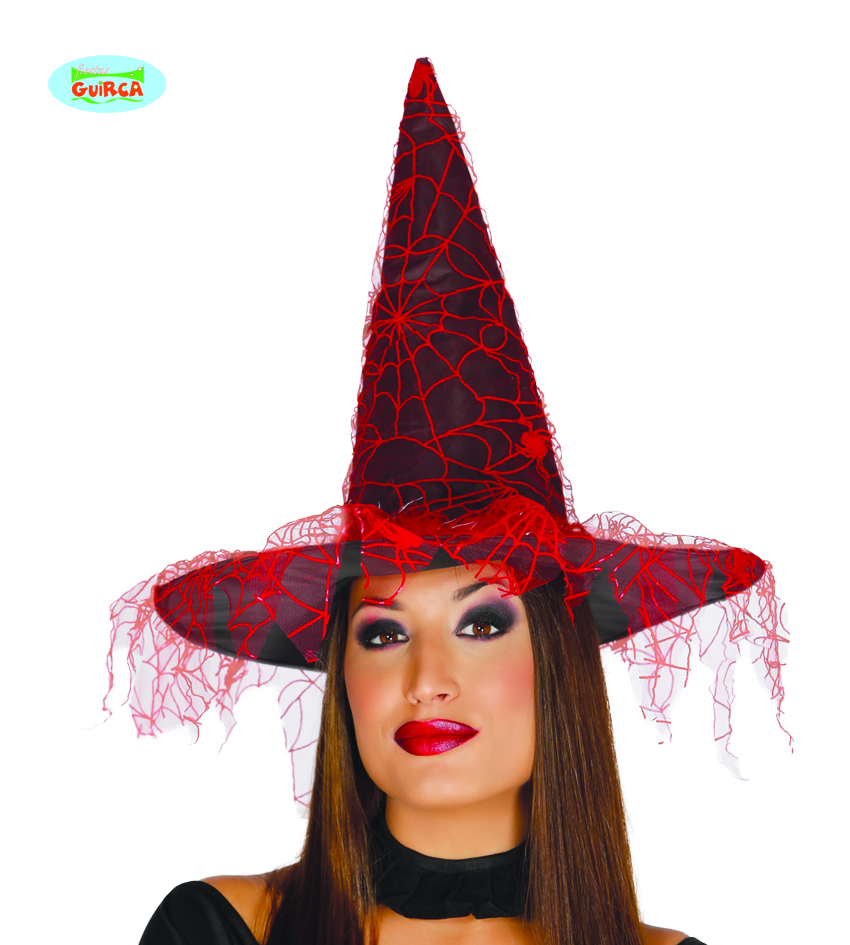 SOMBRERO BRUJA CON VELO