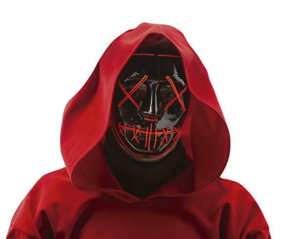 MASCARA MANIACO CON LUZ