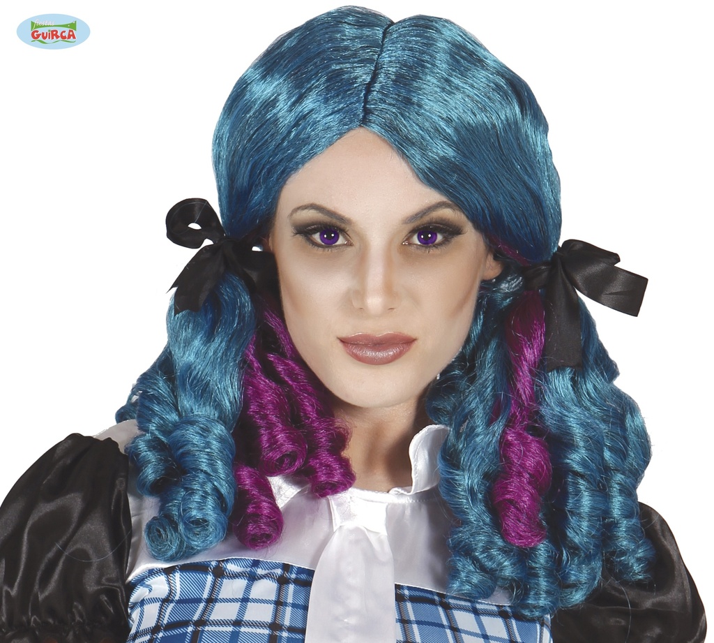 PELUCA AZUL TIRABUZONES
