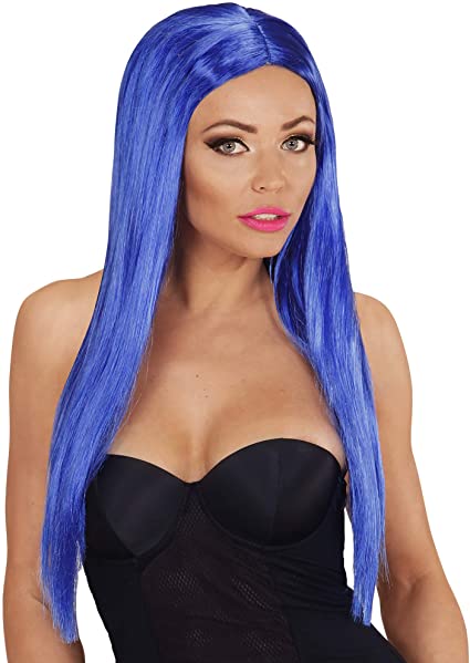 PELUCA GLAMOUR AZUL