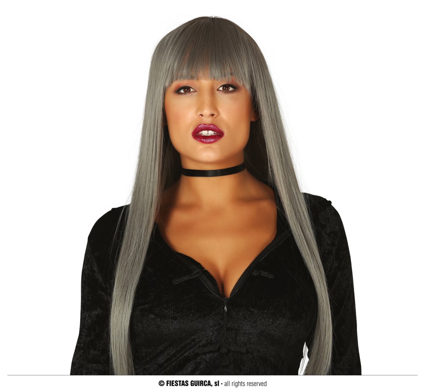 PELUCA MELENA GRIS