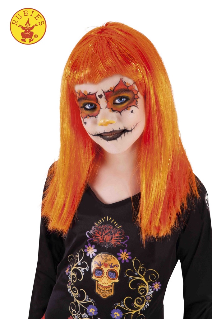 PELUCA VAMPIRESA  TRAVIESA NARANJA INF.