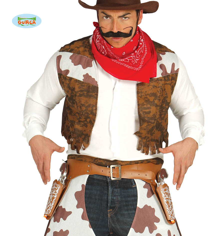 CARTUCHERA DOBLE CON PISTOLAS