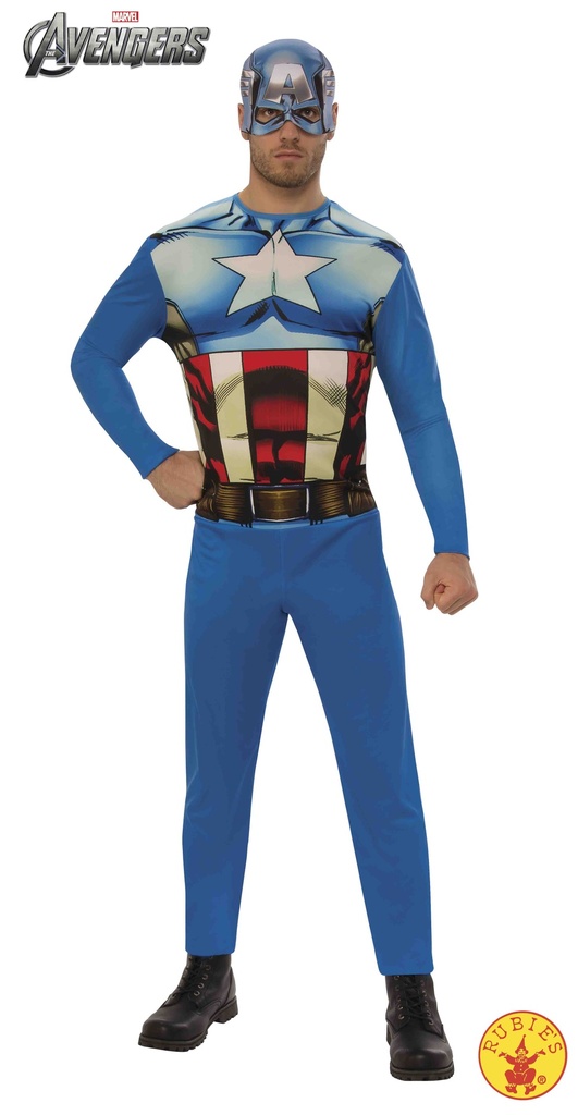 DISFRAZ CAPITÁN AMÉRICA OPP AD +14años