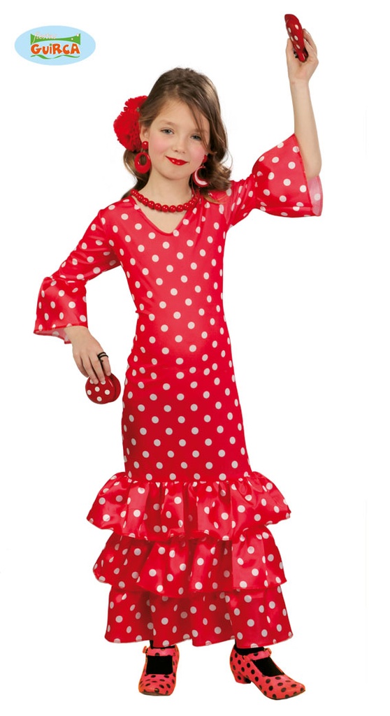 TRAJE ANDALUZA INFANTIL TALLA 10-12 AÑOS