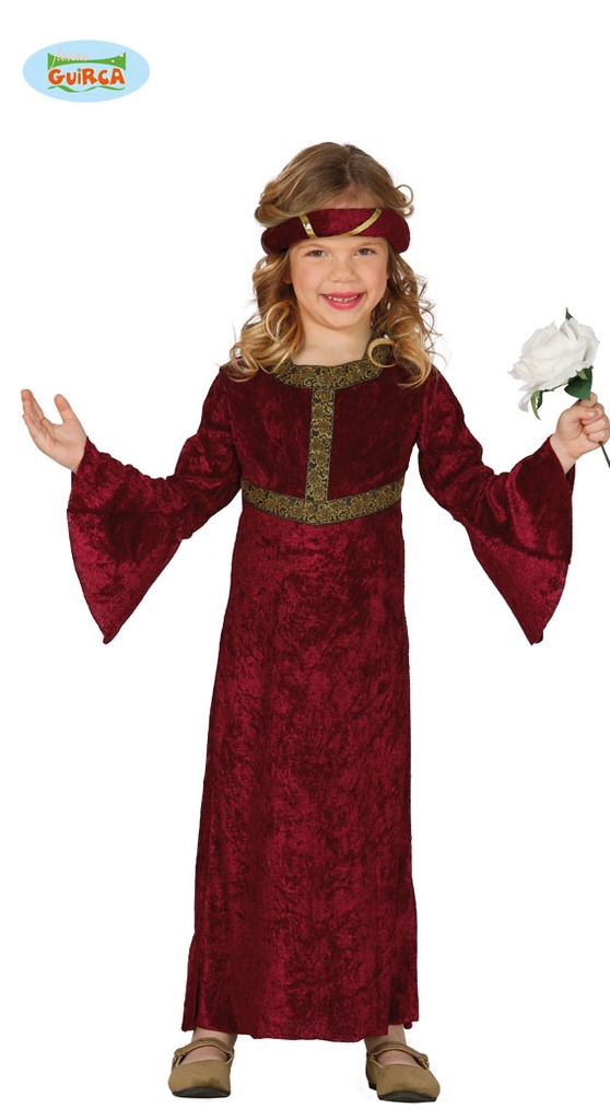 DAMA MEDIEVAL INFANTIL 3-4 AÑOS