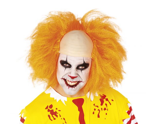 PELUCA LUXE PAYASO MALVADO NARANJA