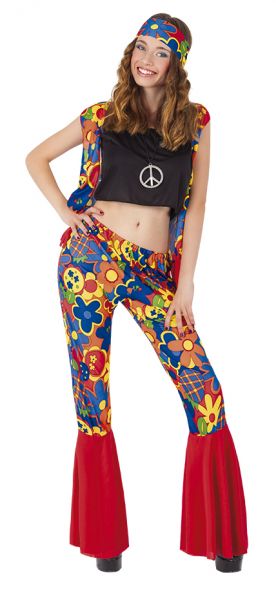 DISFRAZ HIPPIE WOMAN AD