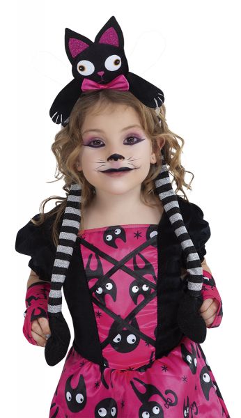 DIADEMA GATITO NEGRO CON OREJAS MAGICAS