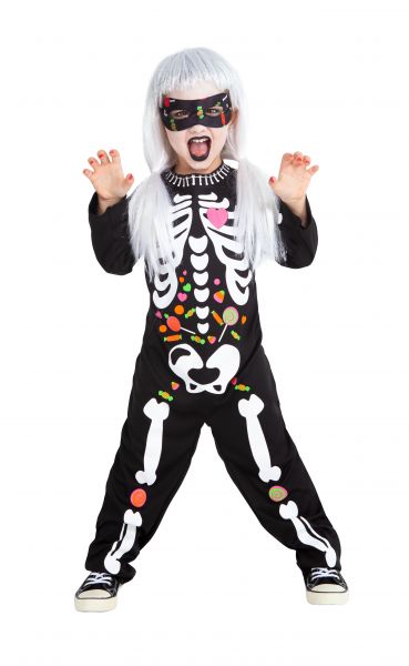 DISFRAZ ESQUELETO CANDY INF (8-10)