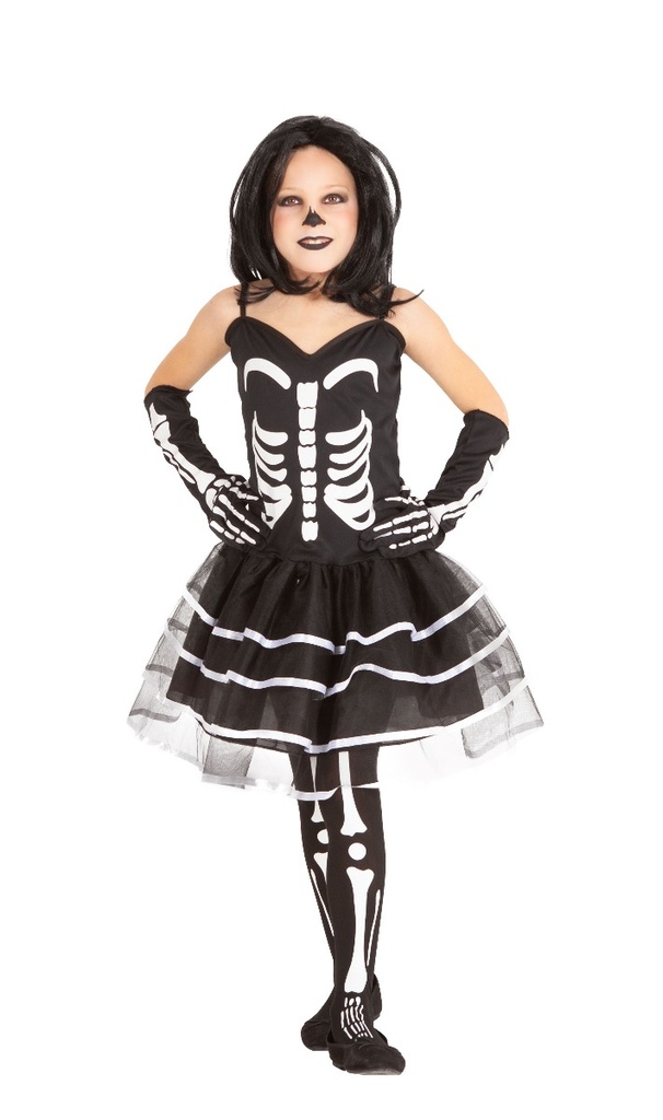 DISFRAZ MISS HUESOS talla S INF (3-4)