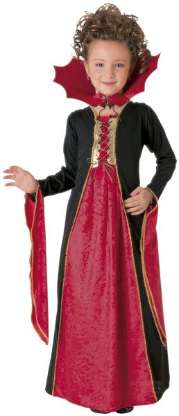 DISFRAZ VAMPIRESA GOTICA ROJA INF (5-7)