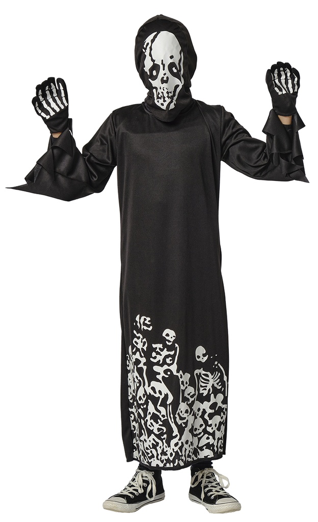 DISFRAZ SKULL SINIESTRO GLOW IN DARK INF talla L