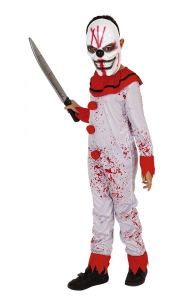 DISFRAZ PAYASO SANGINARIO INF 7-8
