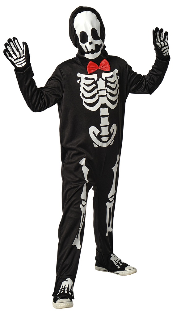 DISFRAZ SKELITO ELEGANTE GLOW I DARK INF 3-4