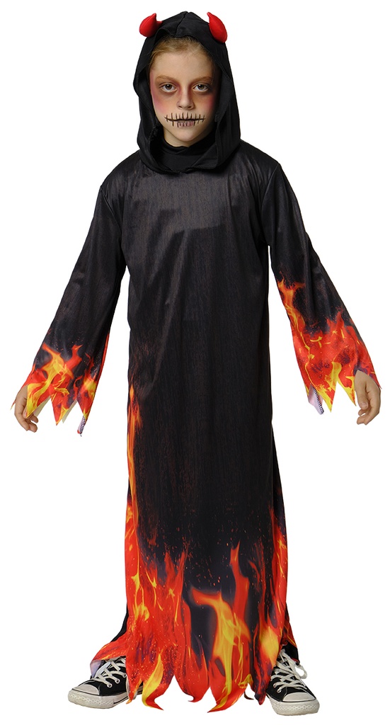 DISFRAZ DIABLO ENCAPUCHADO talla 7-8
