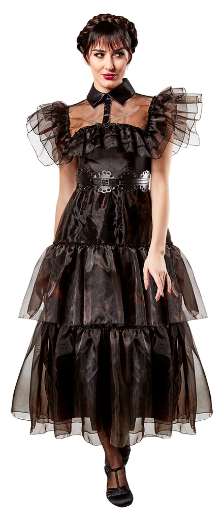 DISFRAZ WEDNESDAY RAVE'N DELUXE ADULTO talla M