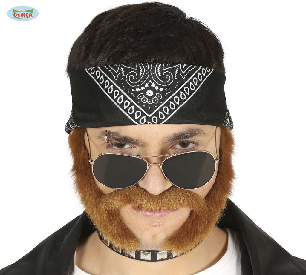 BIGOTE CON PATILLAS CASTAÑA