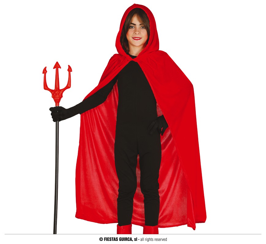 CAPA ROJA TERCIOPELO CAPUCHA