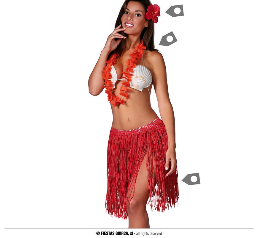 CONJUNTO HAWAIANO ROJO