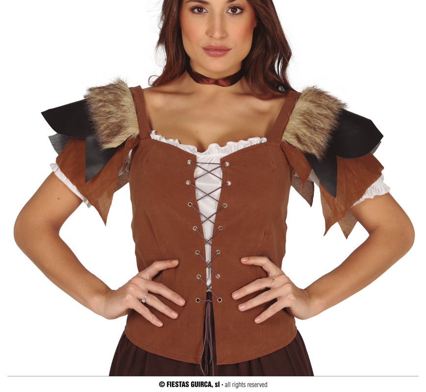 CHALECO DE CUERO PARA MUJER