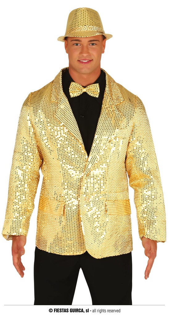CHAQUETA LENTEJUELAS ORO
