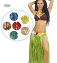 [16003] FALDA HAWAIANA FLORES   75 CMS.(6 COLORE