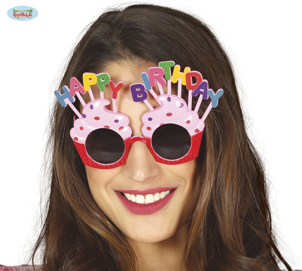 GAFAS HAPPY BIRTHDAY ROSAS