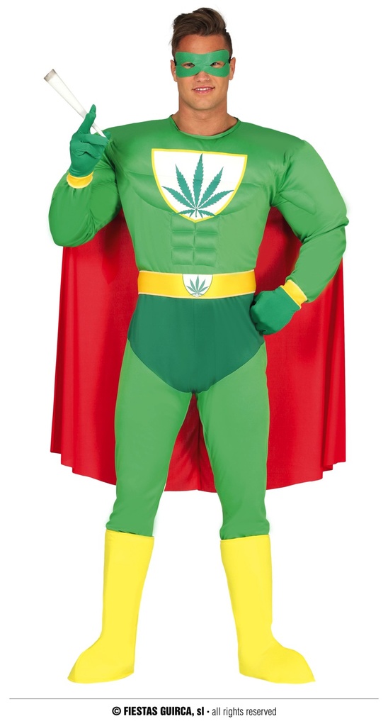 SUPERHEROE MARIHUANA ADULTO T-M