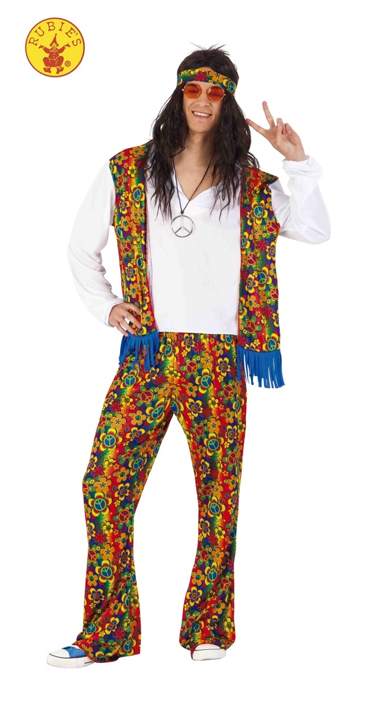 DISFRAZ HIPPIE MAN AD +14 AÑOS