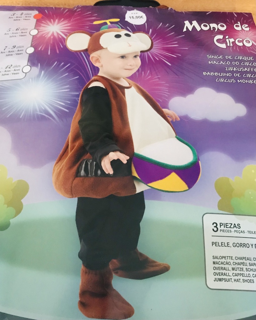 MONO DEL CIRCO 3-4 AÑOS