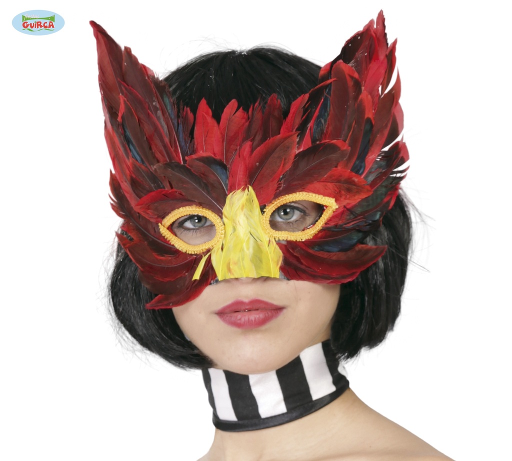 ANTIFAZ PLUMAS ROJO