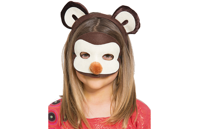 Antifaz y tiara mono
