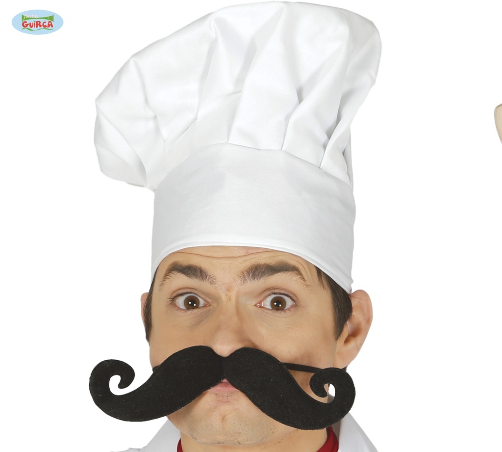 BIGOTE CON ELASTICO 21.5 CMS.