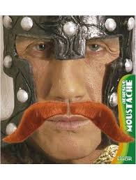 BIGOTE VIKINGO"" adhesivo - rojo